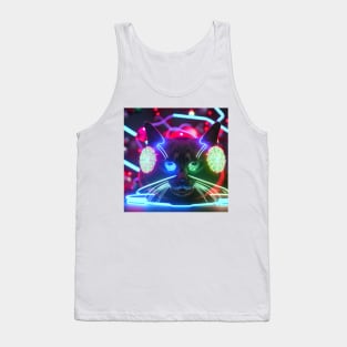 Bizarre xmas cat Tank Top